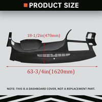 Load image into Gallery viewer, Kojem Black Dash Board Cover Compatible with 2007-2013 Chevy Chevrolet Silverado LS LT WT Base GMC Sierra SL SLE WT Base Dashboard Panel Cover Glovebox Dashboards ABS Plastic LYAP-300V
