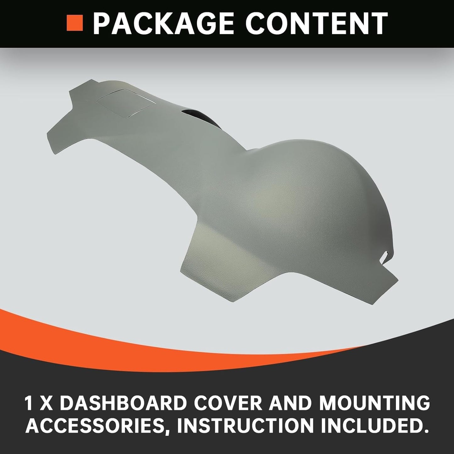 Dashboard Cap Cover Compatible with 2007-2011 Toyota Camry Gray Dashboard Cap Replacement ABS Plastic LYAP-509-1-XB