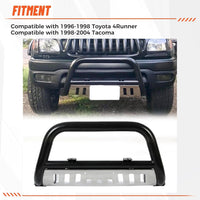 Load image into Gallery viewer, Bull Bar Compatible with 1998-2004 Toyota Tacoma 1996-1998 Toyota 4Runner 3inches Tube Brush Push Grille Guard Front Bumper LYAM-327
