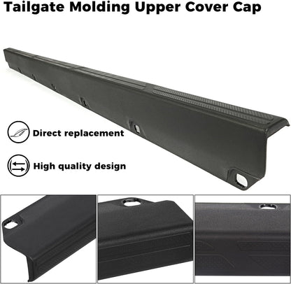 Tailgate Molding Cover Cap Compatible with 2005-2015 Toyota Tacoma Replace for 65717-04020 TO1904100 Top Protector LYAP-242S