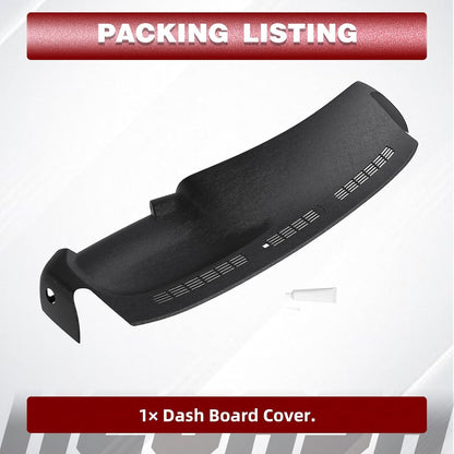 Molded Dash Board Cover Black Dashboard Cap Compatible with 1999-2007 Chevrolet Silverado GMC Sierra