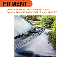 Windshield Wiper Cowl Cover Panel Compatible with 2004-2008 Ford F150 2006-2007 Lincoln Mark LT Outer Window Wiper Cowl Grille Replacement for 4L3Z-15022A69-AA & 4L3Z-15022A68-BA LYAP-243S