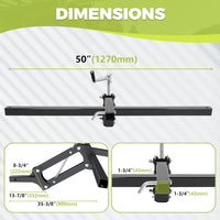Load image into Gallery viewer, KUAFU ATV/UTV Manual Implement Lift, 1-Point and 2-Inch Receiver, 50 in, Adjustable Height, UTV ATV Rake Scrape Blade Plow Disc Universal Tow Behind Attachments LYMM-208
