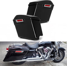 5 Inches Extended Saddlebags w/speaker lids Compatible with 1993-2013 Harley Davidson Road King Glide Electra Street Glide All Touring Models Stretched Hard Saddle Bags LTB20