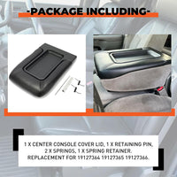 Load image into Gallery viewer, Center Console Armrest Lid Compatible with 1999-2007 Chevy Silverado Tahoe Avalanche Suburban GMC Sierra Yukon Escalade Armrest Latch Organizer Cover Replacement for 19127364 LYAP-249
