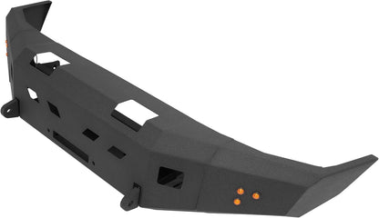Front Bumper Compatible with 1995-2004 Toyota Tacoma First Gen W/Light Steel Powder Coated Black 2 Packages LYAM-X1225A+LYAM-X1225B