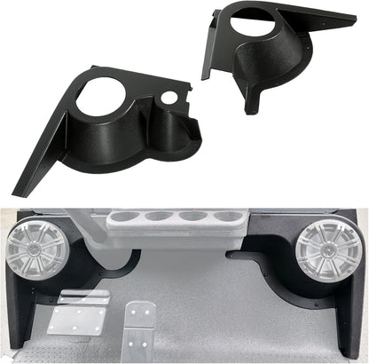 Speaker Pods Compatible with 1994-2023 EZGO TXT Replacement for 627153 Golf Cart Black Texture Pair ABS Speaker Stands LYMP-140