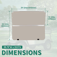 Load image into Gallery viewer, Tinted Windshield Compatible with 1982-2000.5 Club Car DS Golf Cart Smoke Style Fold Down Windscreen B23-61-S

