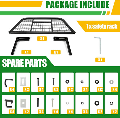 Universal Truck Pickup Headache Rack Adjustable Pickup Cab Window Protection Back Window Rack LYAM-126