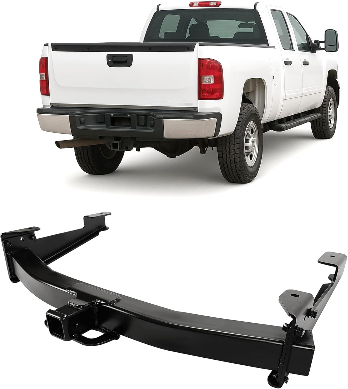Class 5 Trailer Tow Hitch W/2-Inch Receiver Compatible with Chevrolet Silverado GMC Sierra 2500HD 3500HD 2001-2010 Replacement for 41944 LYAM-451S