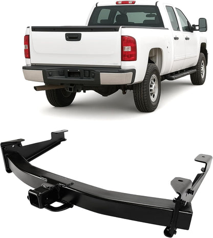 Class 5 Trailer Tow Hitch W/2-Inch Receiver Compatible with Chevrolet Silverado GMC Sierra 2500HD 3500HD 2001-2010 Replacement for 41944 LYAM-451S