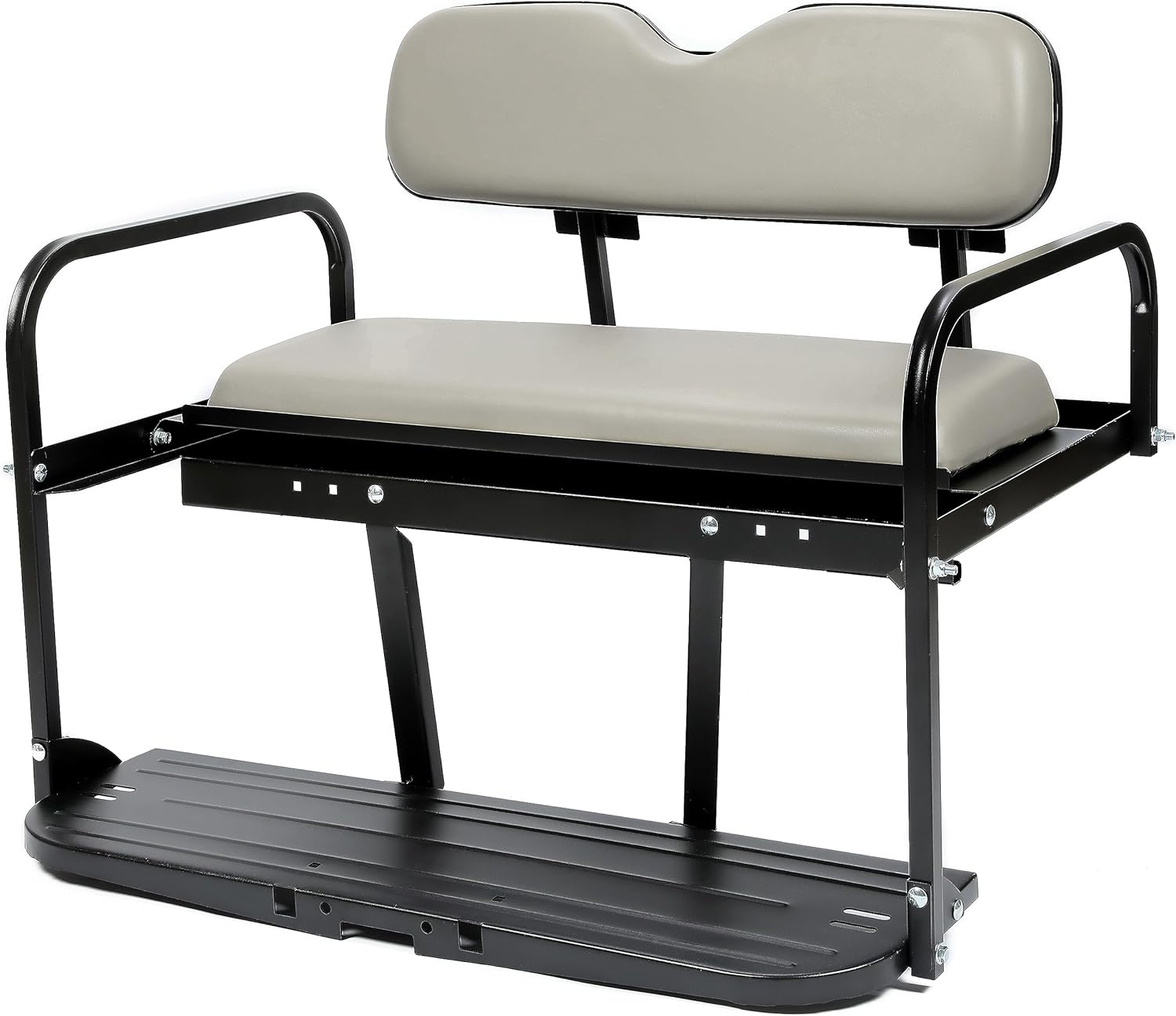 Rear Flip Back Seat Kit Compatible with Pre-1994 EZGO Marathon Golf Cart Flip Folding Fold Down Rear Off-White Seat LYMM-123T-2
