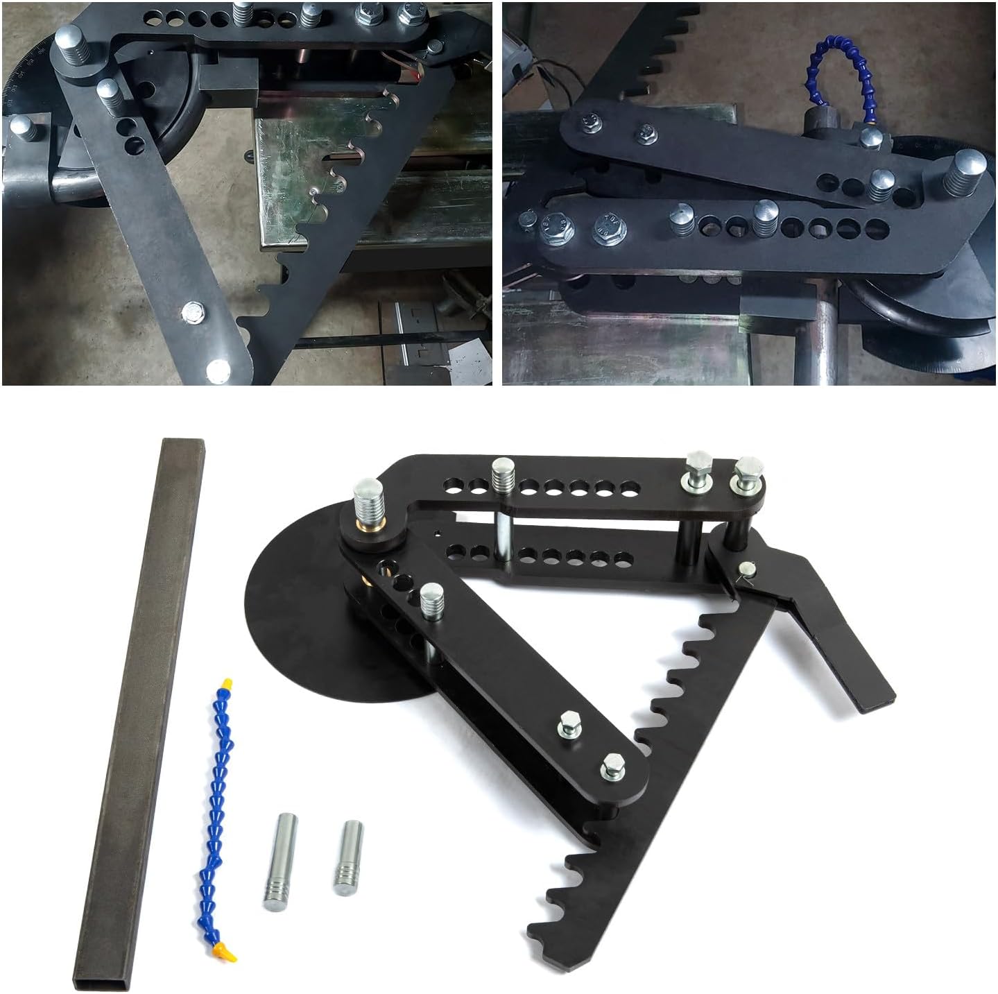 Tube and Pipe Bender Black Oxide Coating Steel Manual Hand Bender Tubing Tube Bender Pipe Bender Replace for WFB2 LYOM-001