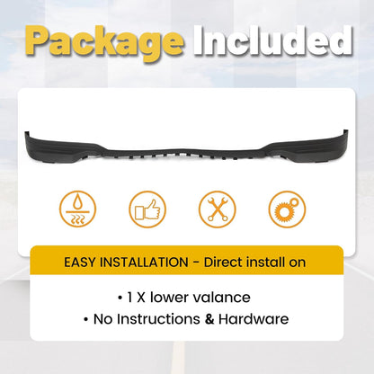 Front Lower Valance Panel Apron Compatible with 2014 2015 Silverado 1500 Air Dam Bumper Deflector Replace for GM1092242 23423409 LYAP-047S