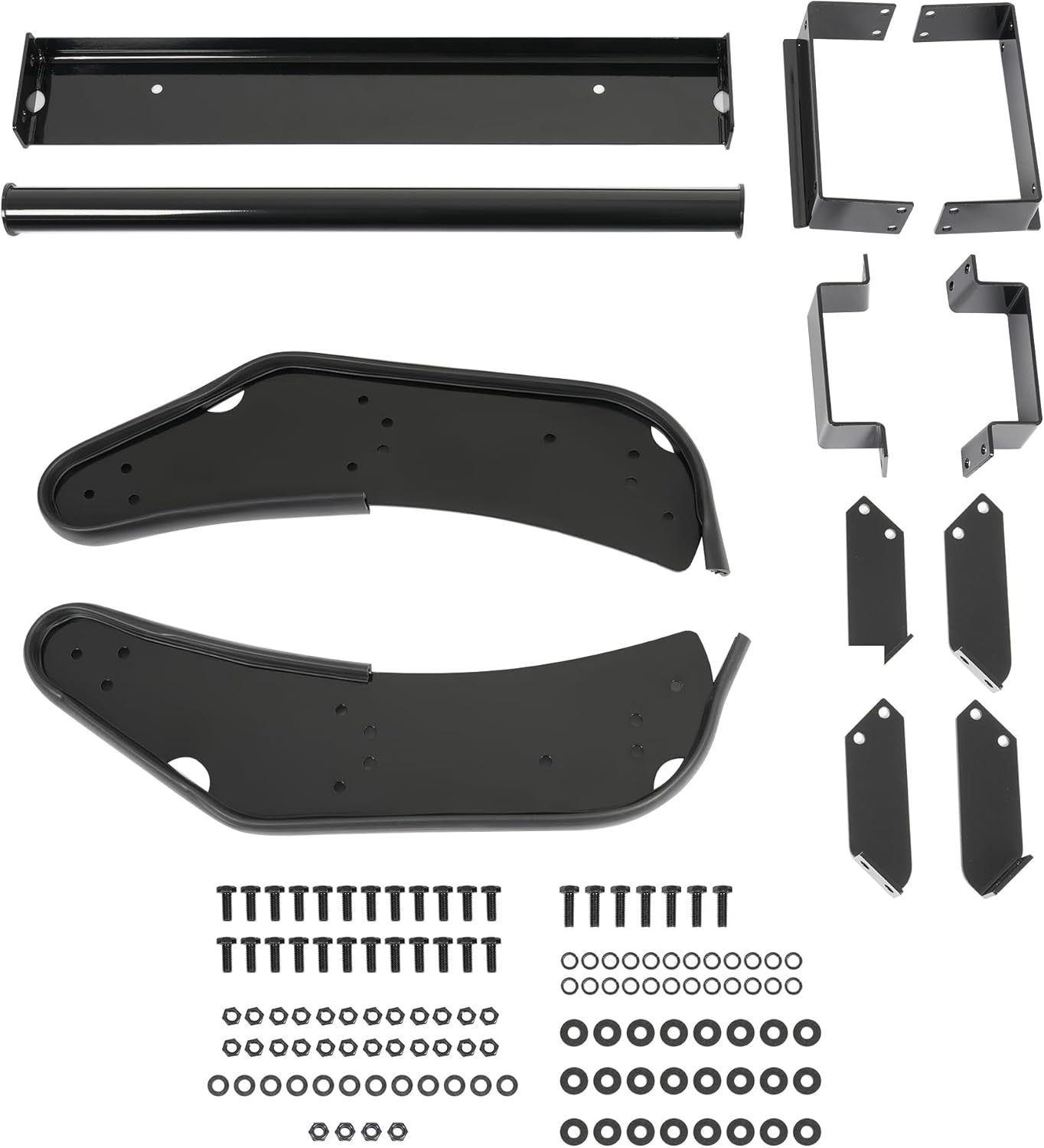 Grille Brush Guard Compatible with 2011-2015 Ford Explorer Front Grill Push Bar Black Steel Powder Coated Heavy Duty Bull Bar LYAM-X1066