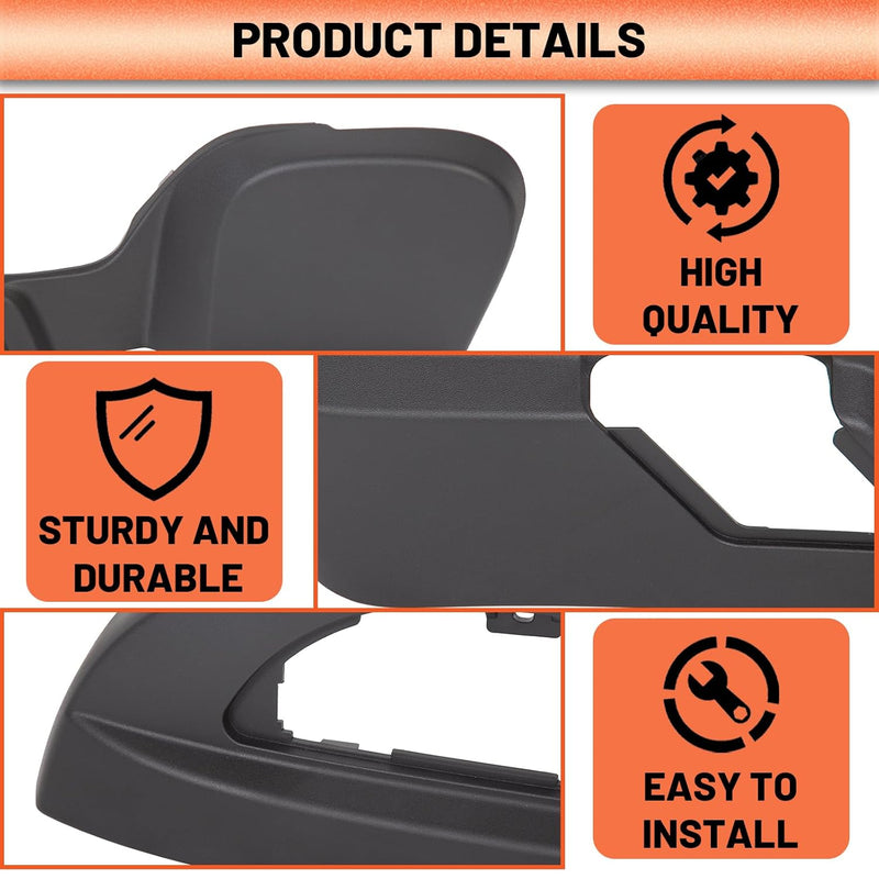 Driver Seat Trim Panel Compatible with 2009-2017 Buick Enclave/Chevrolet Traverse/GMC Acadia Driver Seat Track Cover Black Replace for 25941769 LYAP-409