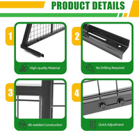 Load image into Gallery viewer, KUAFU Universal Truck Pickup Headache Rack Adjustable Pickup Cab Window Protection Back Window Rack LYAM-126
