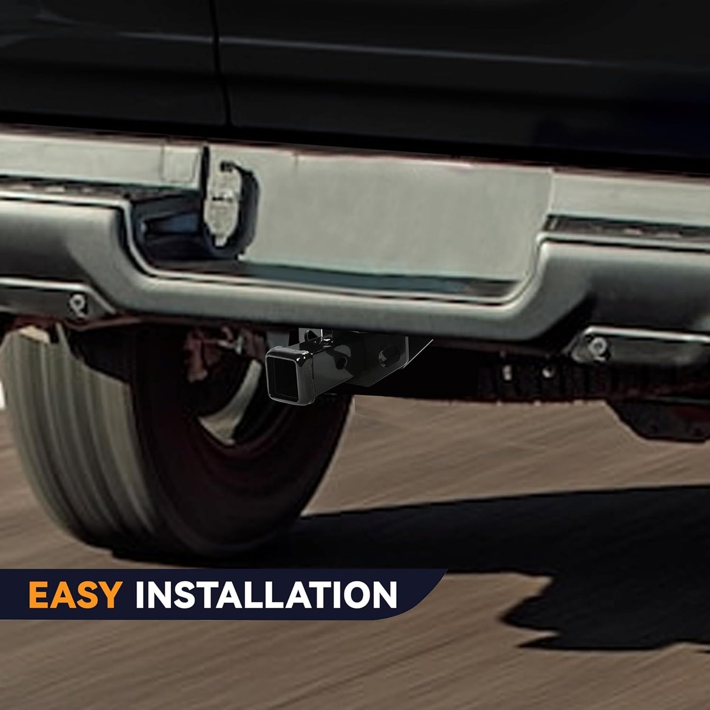 Class 3 Rear Towing Trailer Hitch Compatible with 2003-2023 Dodge Ram 1500 2500 3500 Classic Rear Receiver Hitch Tow Towing Combo W/Cover Kit - 2 inch LYAM-251