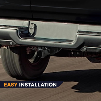 Class 3 Rear Towing Trailer Hitch Compatible with 2003-2023 Dodge Ram 1500 2500 3500 Classic Rear Receiver Hitch Tow Towing Combo W/Cover Kit - 2 inch LYAM-251