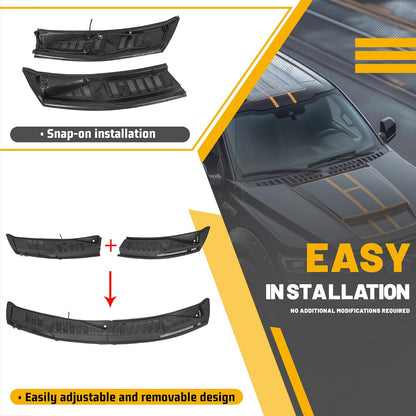 Windshield Wiper Cowl Cover Panel Compatible with 2015-2020 Ford F150 Replacement for FL3Z15022A69B Left & Right Front Windshield Wiper Cowl Grille Insert Panel LYAP-321
