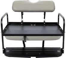 Rear Back Seat Kit Compatible with Yamaha G14 G16 G19 G22 Golf Cart Flip Folding Seat - Off-White LYMM-125S-2