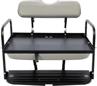 Load image into Gallery viewer, HECASA Rear Back Seat Kit Compatible with Yamaha G14 G16 G19 G22 Golf Cart Flip Folding Seat - Off-White LYMM-125S-2
