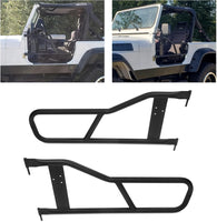 Load image into Gallery viewer, Tubular Doors Compatible with 1987-2006 Jeep Wrangler YJ TJ Tubular Half Doors Tube Door Steel Left &amp; Right Simple Off-Road Style LYAM-155
