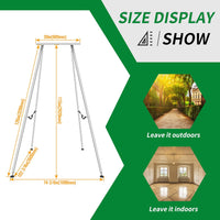 Load image into Gallery viewer, KUAFU 9.6 FT Portable Stand Yoga Swing Stand 551 LBS Aerial Yoga Frame Yoga Sling Inversion Equipment Steel Silvery for Indoor and Outdoor Triangle Structure LYOM-120T-1
