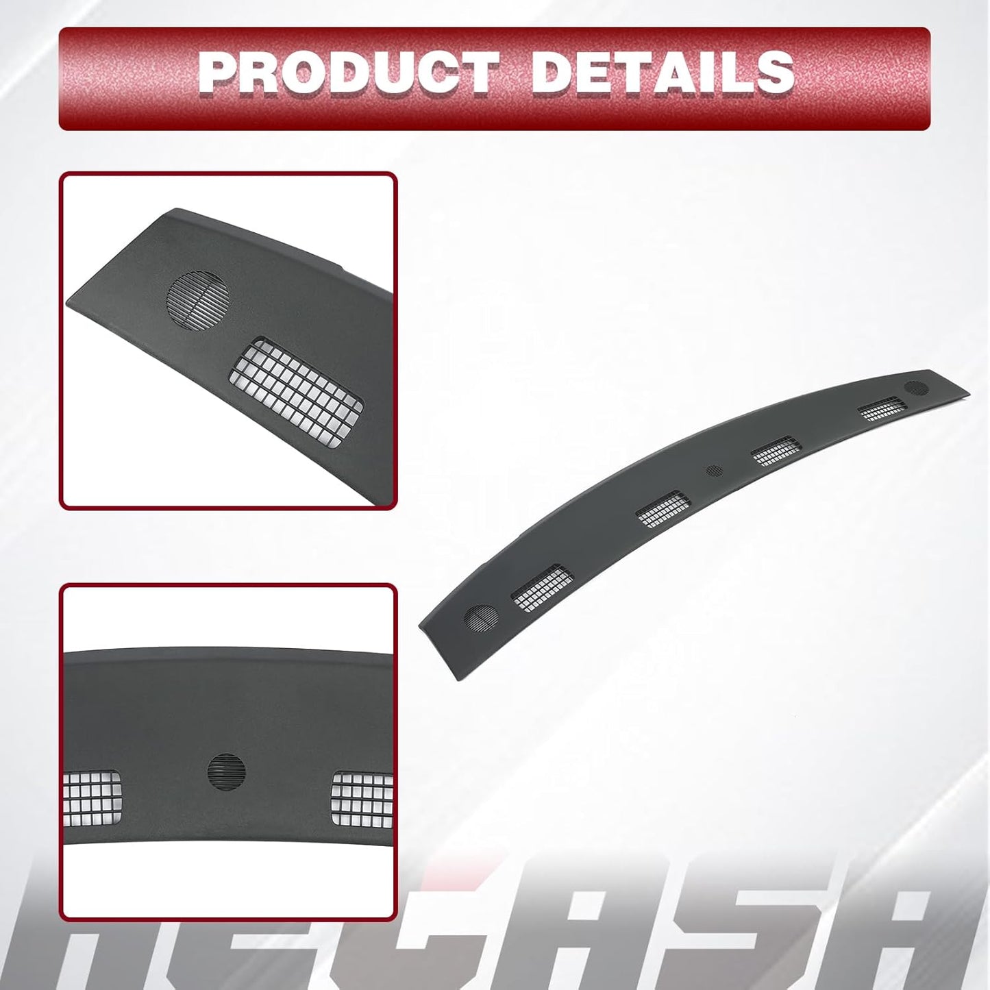 Upper Dashboard Panel Compatible with 2002-2005 Dodge Ram 1500 2003-2005 Dodge Ram 2500 3500 Dashboard Replacement for 5GT31XDVAC - Slate Gray LYAP-641