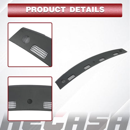 Upper Dashboard Panel Compatible with 2002-2005 Dodge Ram 1500 2003-2005 Dodge Ram 2500 3500 Dashboard Replacement for 5GT31XDVAC - Slate Gray LYAP-641