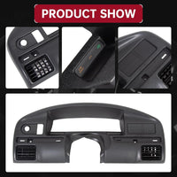 Load image into Gallery viewer, HECASA Dash Panel Bezel Cover Compatible with 1992-1997 Ford F250 F350 Bronco Replacement for F2TZ-15044D70-A (Gas Engines ONLY) LYAP-374
