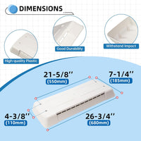 Load image into Gallery viewer, HECASA RV Refrigerator Vent Cover Compatible with Dometic Refrigerator Vents Direct Replacement Lid Cap Universal LYOP-117

