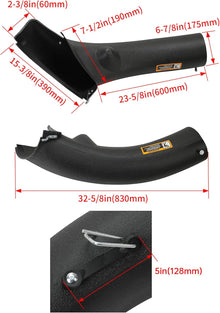 Lower Bagger Discharge Chute Compatible with John Deere 102 105 115 125 135 D100 L100 LA100 X110 D L LA X Series Replacement for GY20423 Bagger Discharge Chute Equipment LYJD-023