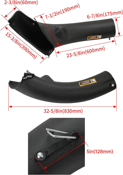 Lower Bagger Discharge Chute Compatible with John Deere 102 105 115 125 135 D100 L100 LA100 X110 D L LA X Series Replacement for GY20423 Bagger Discharge Chute Equipment LYJD-023