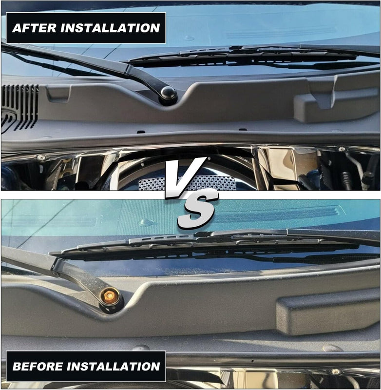 HECASA Windshield Wiper Cowl Compatible with 2008-2019 Dodge Challenger Replace for Part 5028757AG 5028757AH 5028757AG Outer Grille Panel Cover LYAP-315