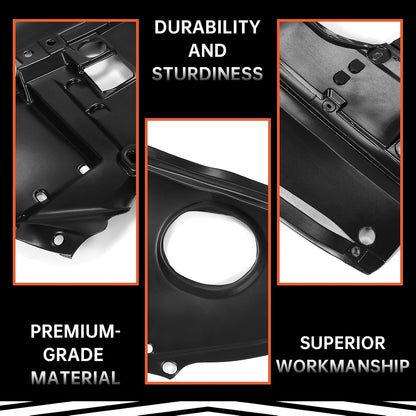 Front Engine Splash Shield Compatible with 2016-2023 Nissan Maxima 3.5L 2016-2018 Nissan Altima 2.5L 3.5L Replacement for NI1228164 75890-9HS0A Plastic Black LYAP-765S