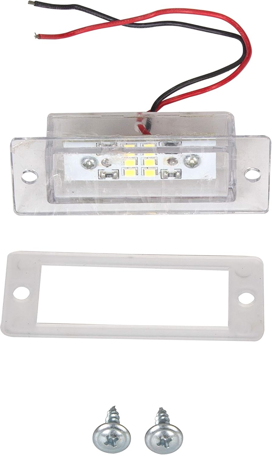 Rear Steel Roll Pan Bumper License Plate LED Light Compatible with 1999-2007 Chevy Silverado & GMC Sierra 1500 2500 3500 Pickup Trucks LYAM-397