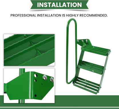 HECASA Left Hand Stair Step Kit Compatible with John Deere 4050 4240 4430 4630 4440 4230 LH Handrail LYJD-024
