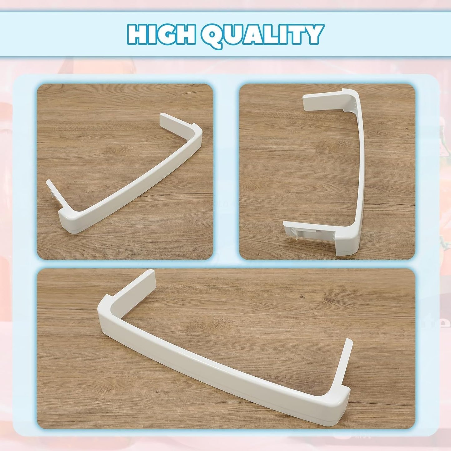 WR17X11889 Replacement Refrigerator Door Shelf Compatible with GE Refrigerator FreshFood Door Retaining Bar Shelf LYOP-099
