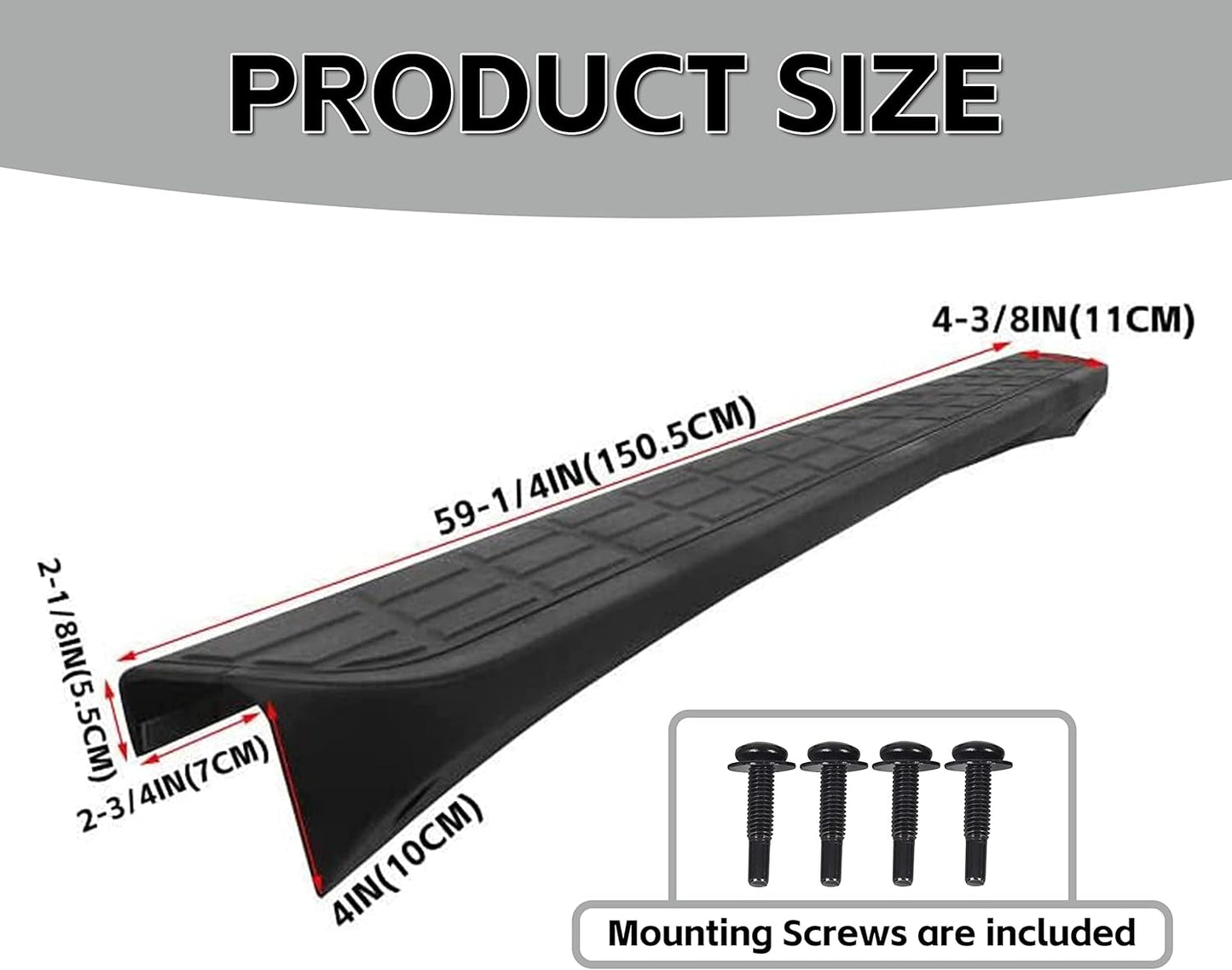 Tailgate Cap Top Protector Molding Spoiler Cover Compatible with 2007-2013 Chevy GMC Silverado Sierra 1500 2007-2014 2500 3500 Replacement for 25844299 GM1904104 LYAP-241