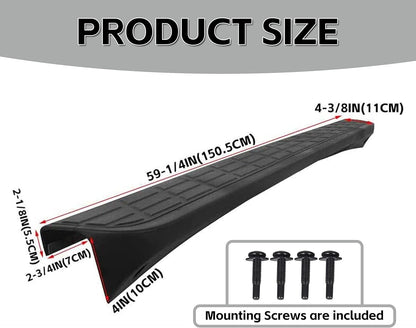 Tailgate Cap Top Protector Molding Spoiler Cover Compatible with 2007-2013 Chevy GMC Silverado Sierra 1500 2007-2014 2500 3500 Replacement for 25844299 GM1904104 LYAP-241