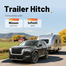 Class 3 Rear Trailer Hitch, 2 Inch Receiver Compatible with 2022-2025 Nissan Pathfinder, 2022-2025 Infiniti QX60