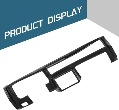 Dash Cover Compatible with 1981-1988 Chevrolet Monte Carlo El Camino Malibu GMC Caballero Dashboard Plastic Black LYAP-068S