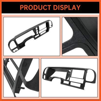 Double Din Dash Panel Compatible with 1995-2002 GMC Truck SUV Radio Stereo Wire Harness Trim Bezel Panel Kit LYAP-018