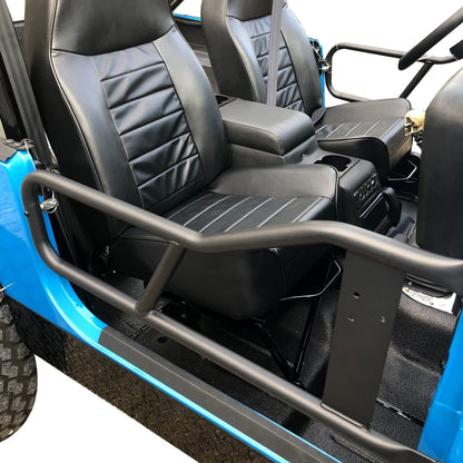 Tubular Doors Compatible with 1987-2006 Jeep Wrangler YJ TJ Tubular Half Doors Tube Door Steel Left & Right Simple Off-Road Style LYAM-155