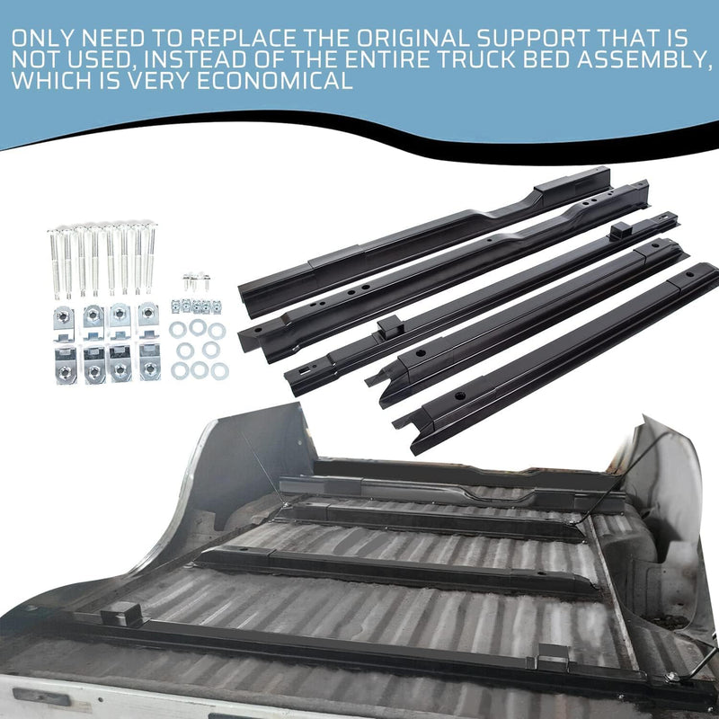 KUAFU Long Bed Crossmember Kit 8ft Compatible with 1999-2018 Ford F250 F350 2008-2016 Ford F450 Long Truck Floor Support Replacement for BC3Z9911215A/ YC3Z9911215BA LYAM-390