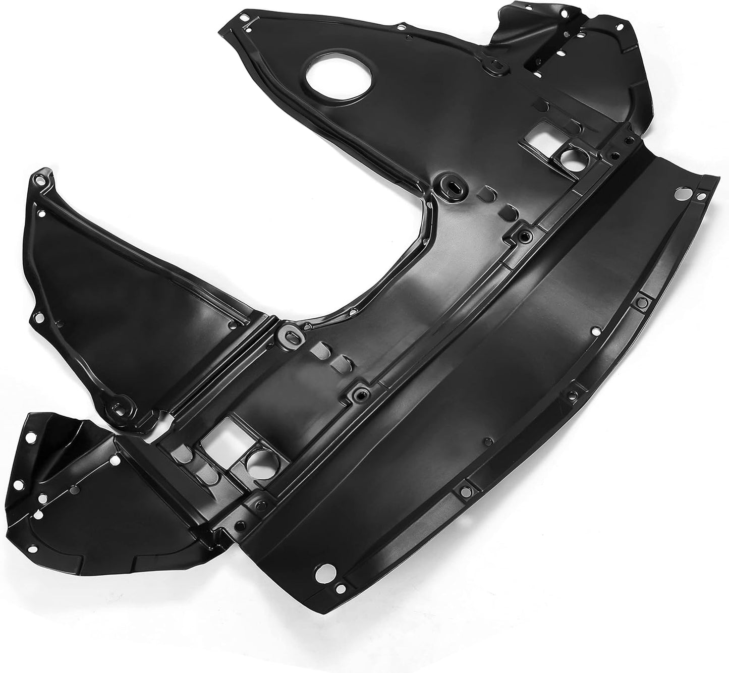 Front Engine Splash Shield Compatible with 2016-2023 Nissan Maxima 3.5L 2016-2018 Nissan Altima 2.5L 3.5L Replacement for NI1228164 75890-9HS0A Plastic Black LYAP-765S