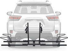 Hitch Mount Bike Rack 2inches Receiver Bicycle 2-Bike Rack for SUV Van Truck Car RV Minivans, 200 LBS Capacity Platform Style for Mountain Bike E-Bike Steel LYA-014S