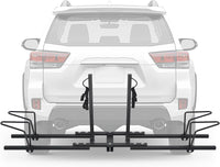 Load image into Gallery viewer, Hitch Mount Bike Rack 2&#39;&#39; Receiver Bicycle 2-Bike Rack for SUV Van Truck Car RV Minivans, 200 LBS Capacity Platform Style for Mountain Bike E-Bike Steel LYA-014S
