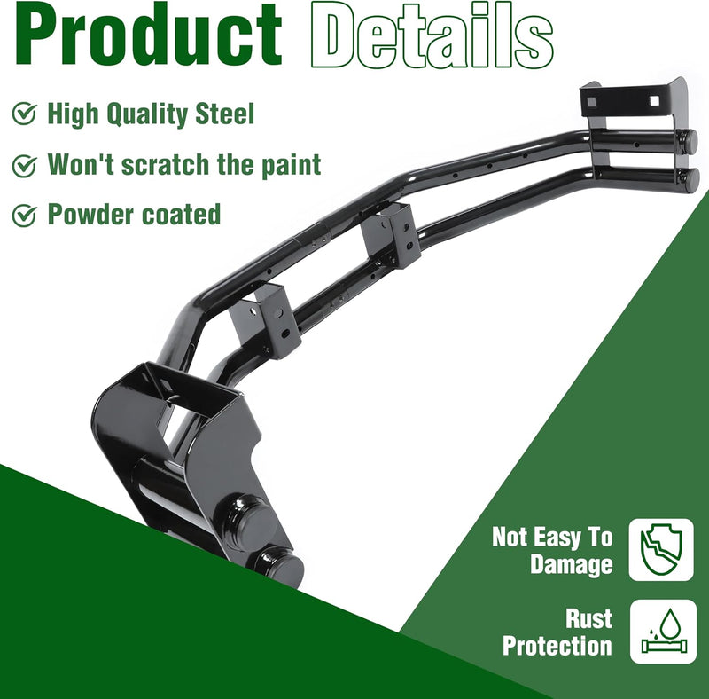 Rear Bumper Bar and Hitch Kit Zero-turn Mowers Compatible With John Deere Z235 Z255 Z335E Z335M Z345M Z345R Z355E Z355R Z365R Z375R Replacement for BM24481 LYJD-017